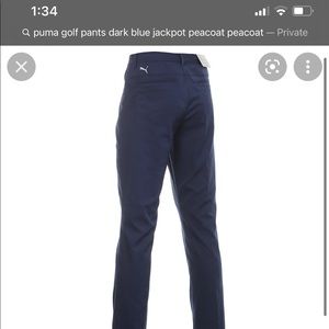 Puma golf pants dark blue